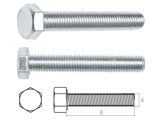 фото Болт starfix м20х160 мм 5.8 din 933 sm-27613-20