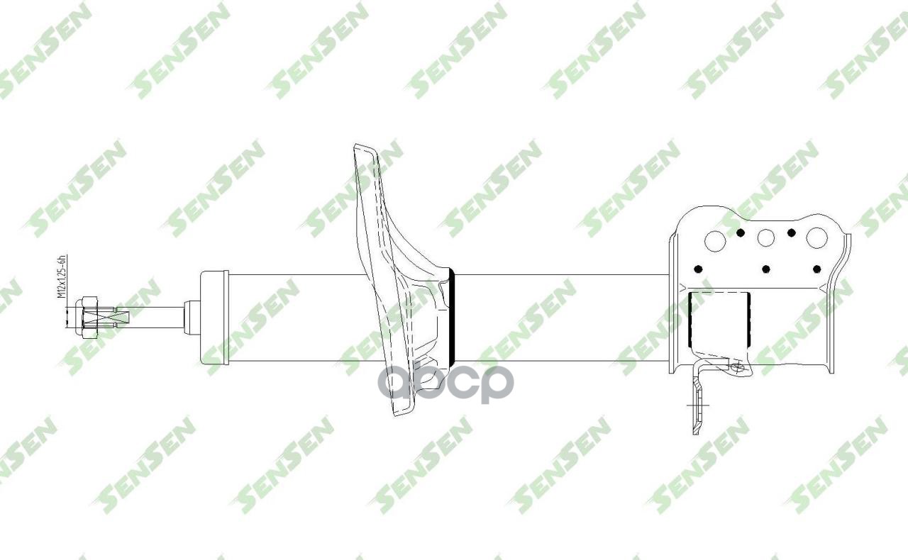 

SENSEN 42140626 Амортизатор газовый, задний левый Mazda 323 F (98 - 03) - R(L) Mazda 323 S