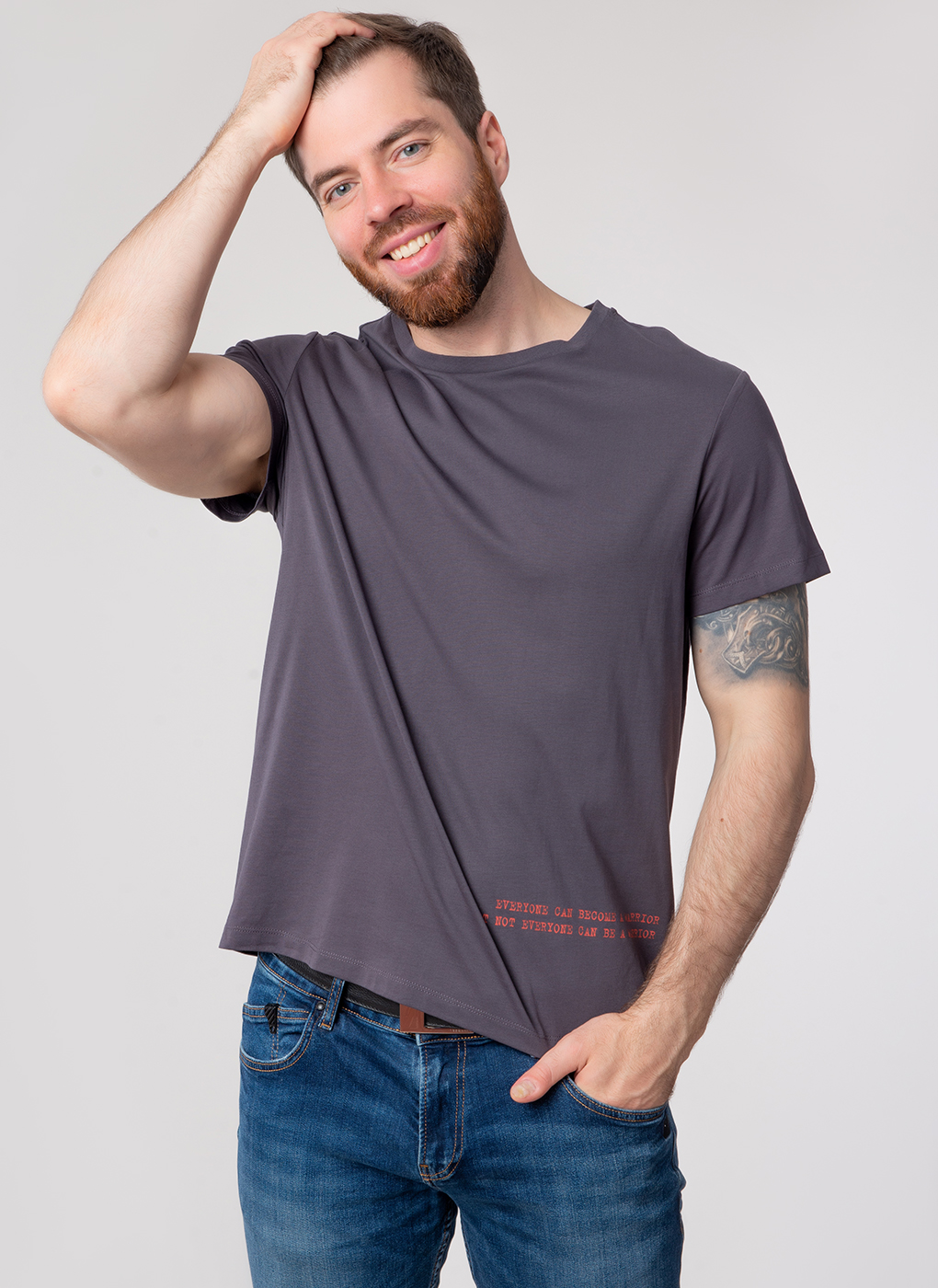 

Футболка мужская Каляев 60479 серая 54 RU, Серый, 60479