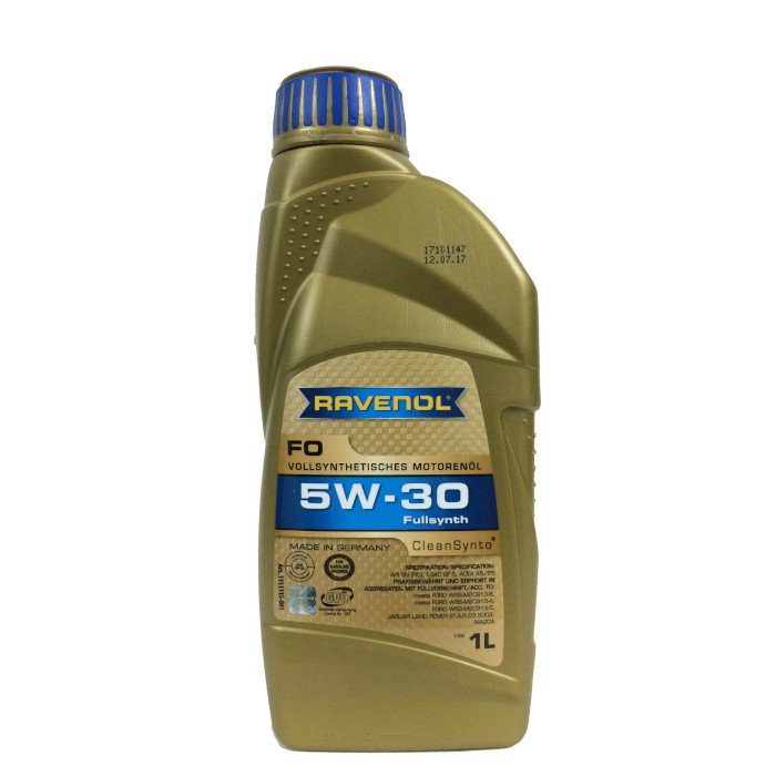 фото Масло моторное 5w-30 1л fo синтетика ravenol