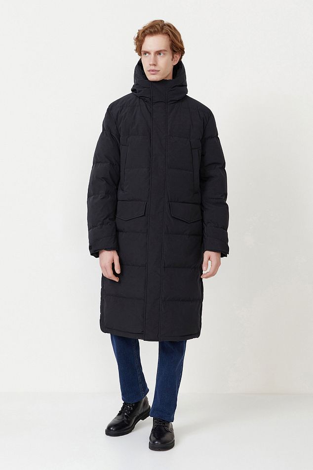 Пальто мужское Baon B5223504 черное 3XL INT