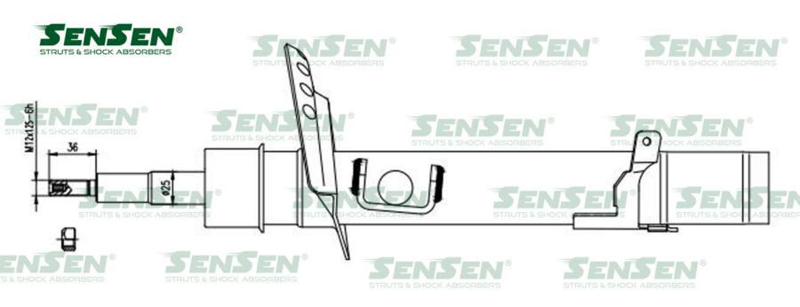 

Амортизатор перед. прав. газ Land Rover Freelander 2 (FA) Sensen 42141491