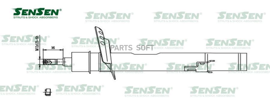 Амортизатор зад. прав. газ Land Rover Freelander 2 (FA) Sensen 42141493