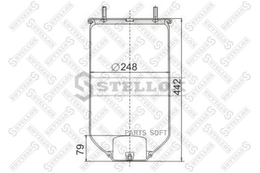 

STELLOX Пневмоподушка STELLOX 9040040sx