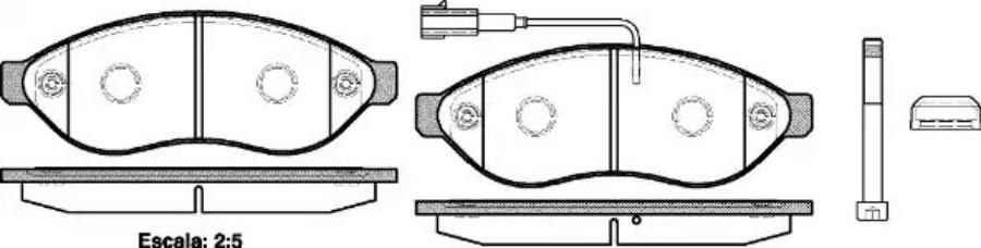 

Колодки дисковые п. citroen jumper,fiat ducato,peugeot boxer 2. 1237 01 =fvr1923 [425356]