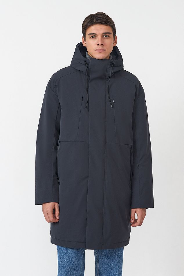 Пальто мужское Baon B5723501 черное M INT