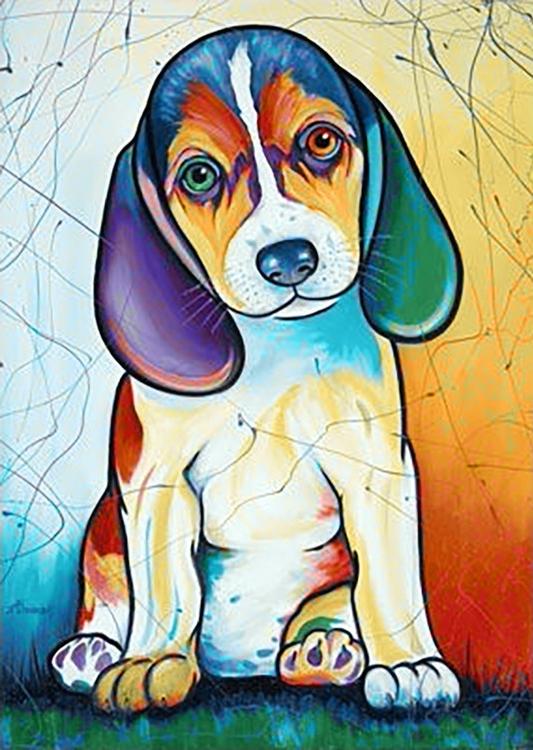 

Алмазная вышивка Гранни Бигль, 27x38 см, Бигль