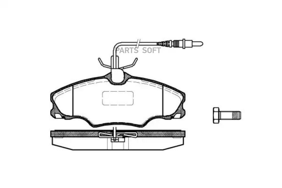 

Колодки дисковые п. peugeot 406 1.6/1.8 &16v/1.9td 16v 95-04 диск 603 04 =fdb1062=571897x