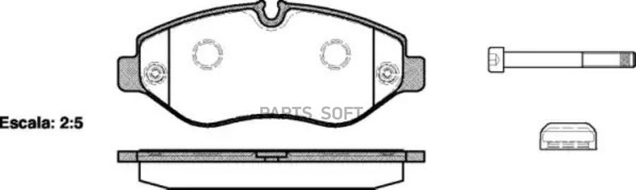 

Колодки дисковые перед. mb sprinter 209cdi-324cdi, vw crafter 30/35 2.5tdi 06> 1245 00