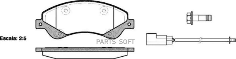 

Тормозные колодки Remsa передние для Ford Transit, Tourneo Connect 2.2tdci 2006- 125102