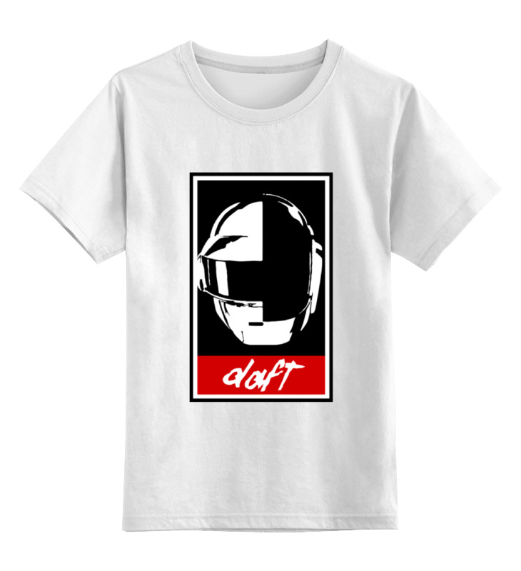 

Футболка детская Printio Daft punk цв. белый р. 104, Daft punk