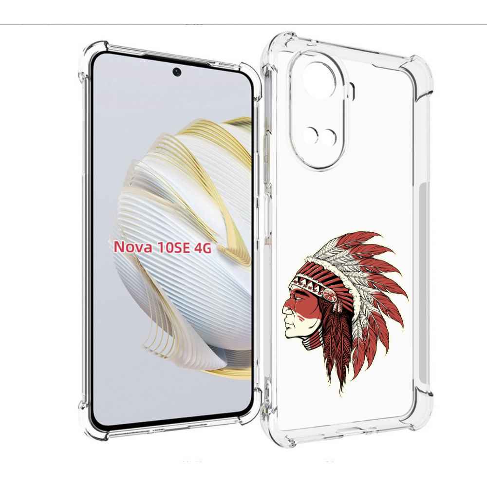 

Чехол MyPads красный индеец для Huawei Nova 10 SE, Прозрачный, Tocco