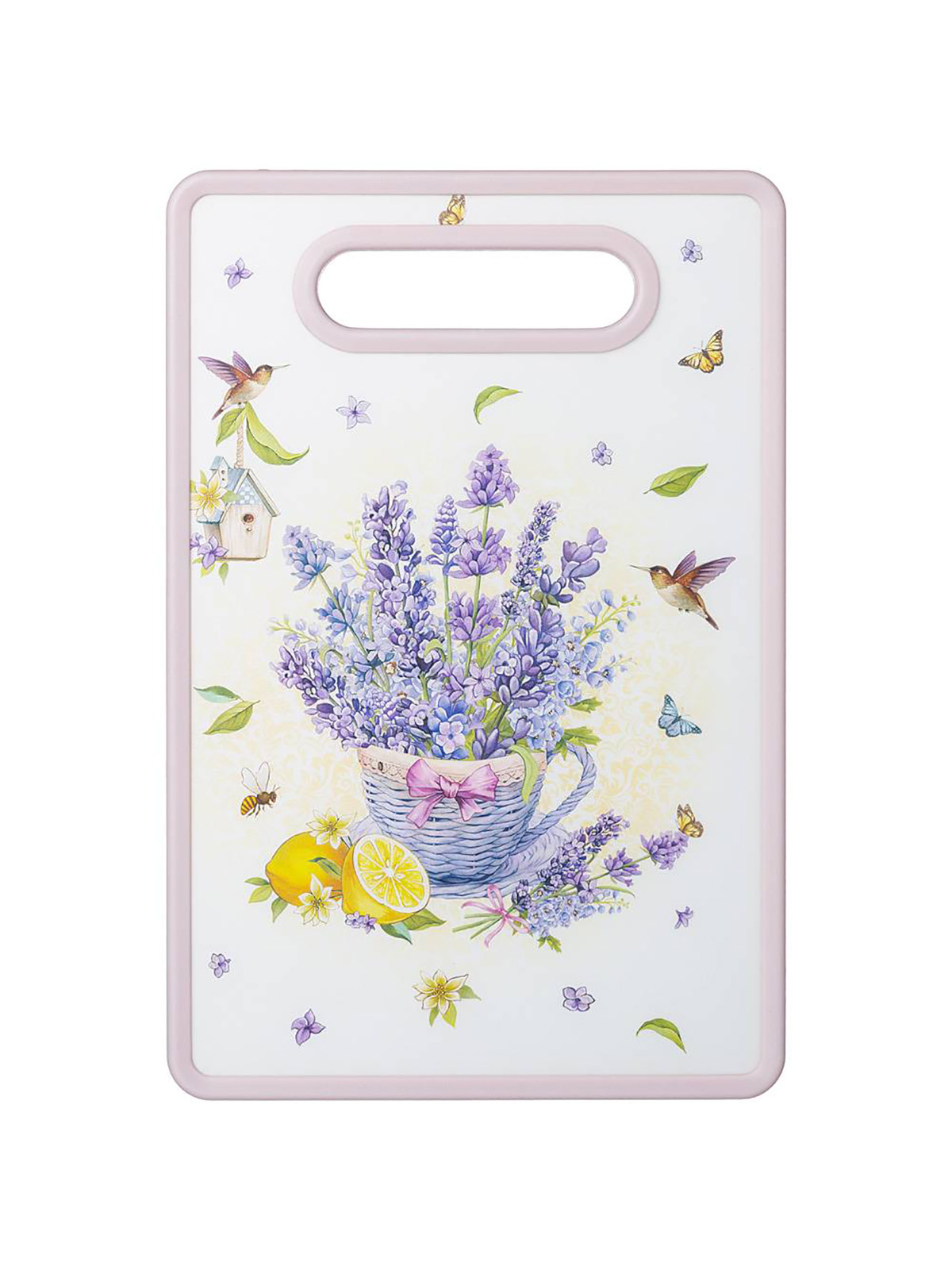 

Доска разделочная Agness Provence пластиковая 20x30 см 895-107, Белый;розовый