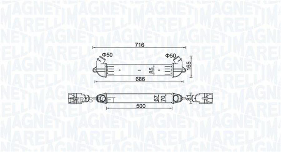 Интеркулер MAGNETI MARELLI 351319204610 11170₽