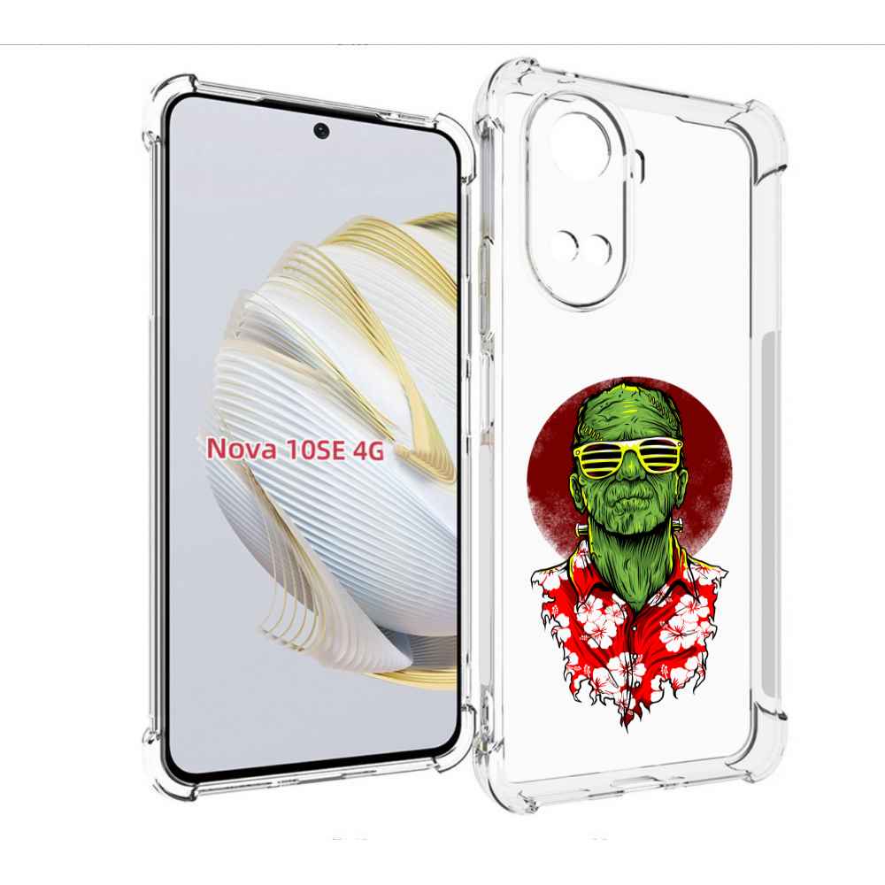 

Чехол MyPads крутой зеленый мужчина в очках для Huawei Nova 10 SE, Прозрачный, Tocco