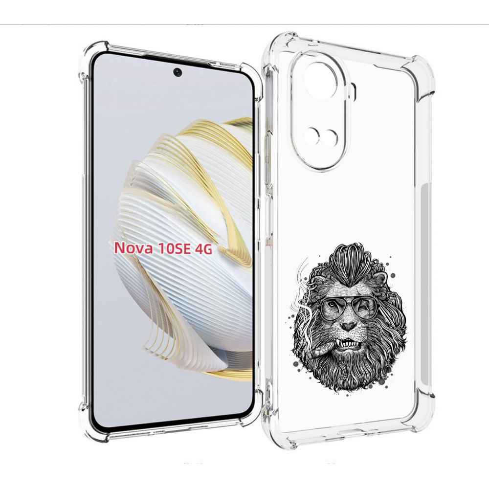 

Чехол MyPads курящий лев для Huawei Nova 10 SE, Прозрачный, Tocco