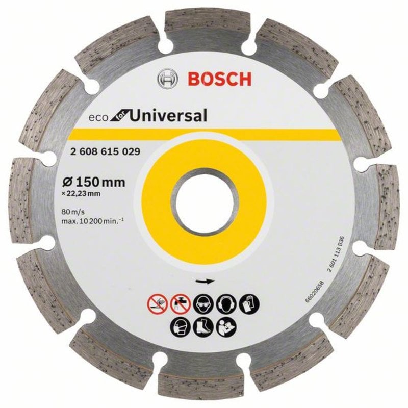 Алмазный диск ECO Universal 150-22,23 2608615029 Bosch алмазный диск eco universal 150 22 23 2608615029 bosch