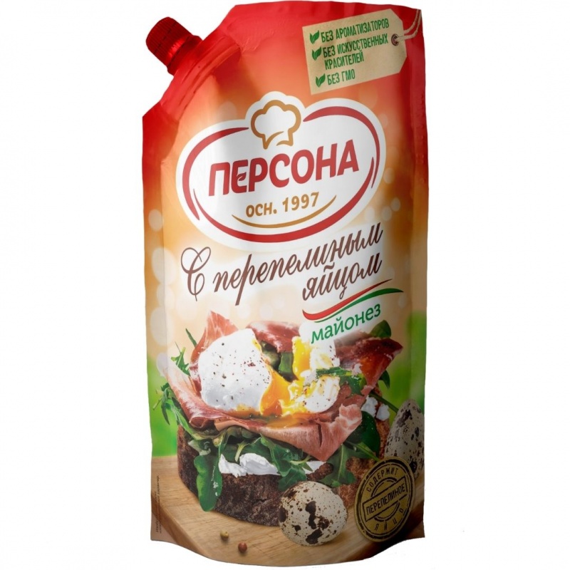 

Майонез Персона С перепелиным яйцом 50% 700 мл