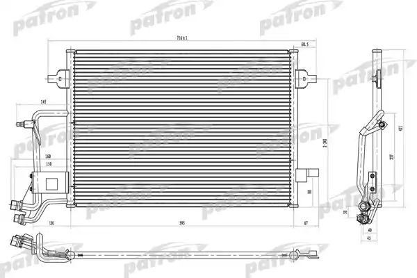 

Радиатор Автомобильный Patron Prs1142