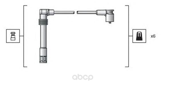 

Мsк1162Мм_Комплект Проводов Аudi А4/А6/А8, Vw Раssst 96-05 MAGNETI MARELLI 941318111162
