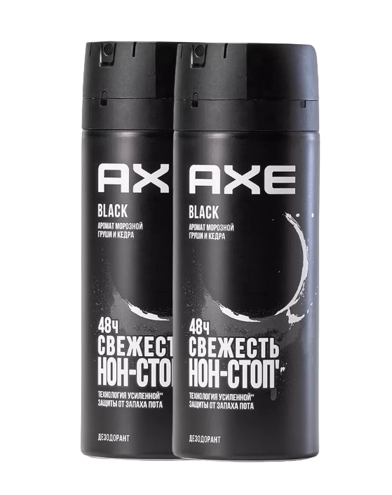 Дезодорант Axe Блэк 150 мл 2 шт 600012924644