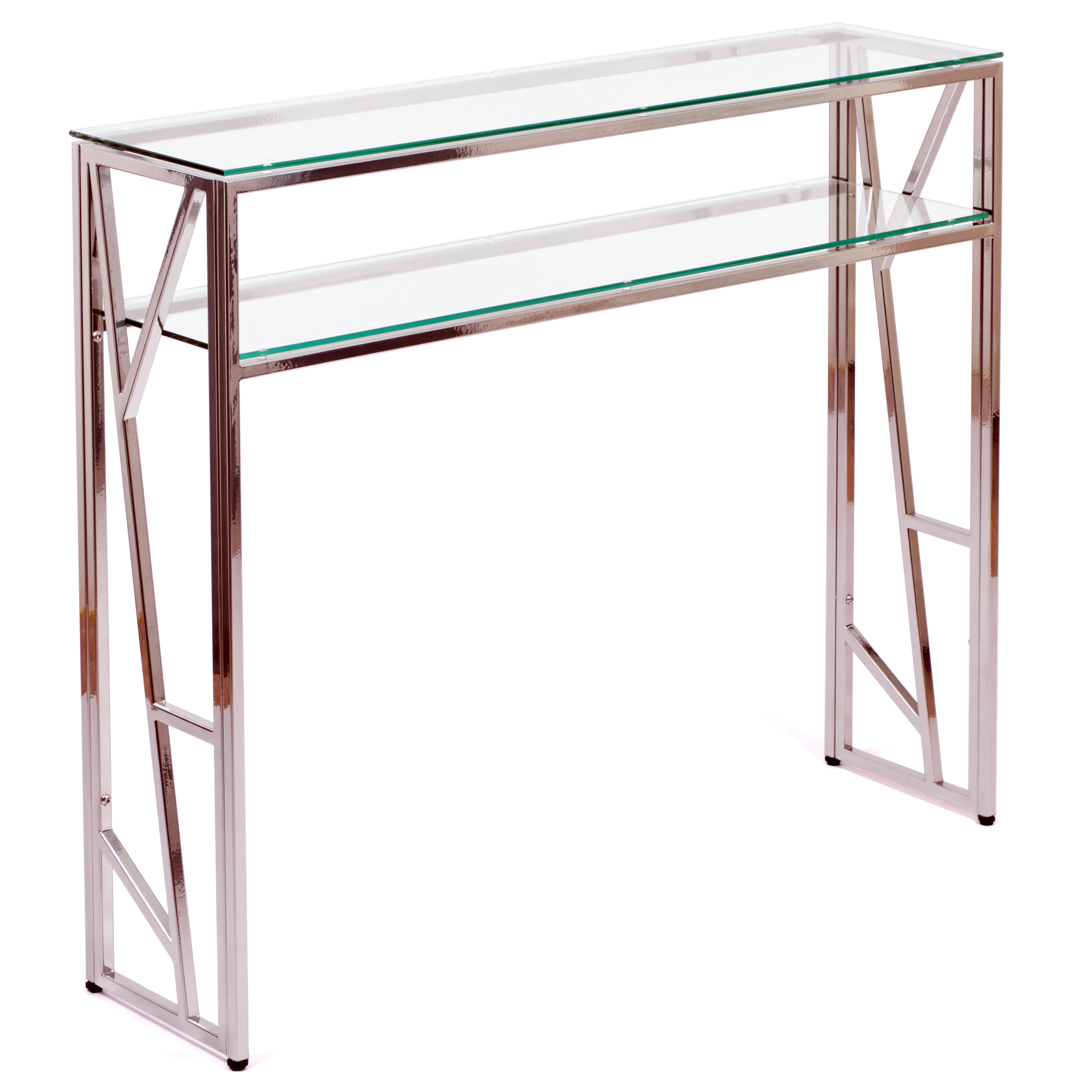 

Консольный стол 1092-CS clear серебряный AllConsoles 100x25x80, 1092-CS clear