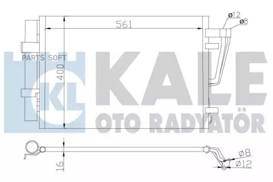 Радиатор кондиционера HYUNDAI i30 - KIA CEE D / PRO CEE D KALE 379200 100053638336