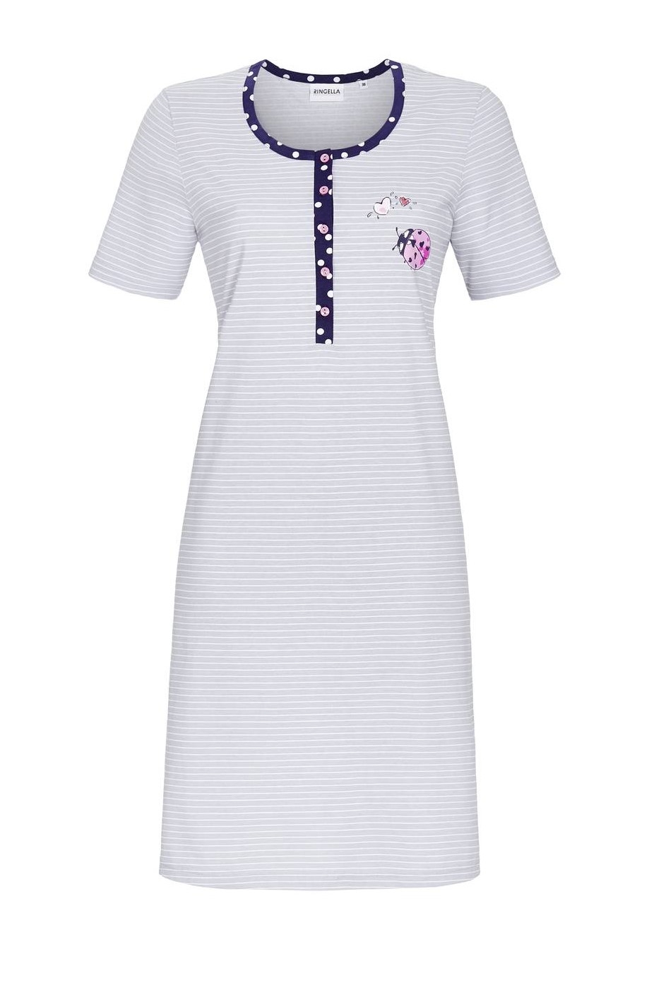 Ночная сорочка женская RINGELLA 1211014/931 серая 42 EU