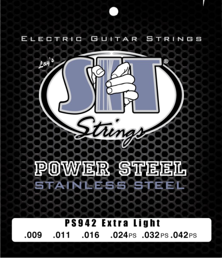 Струны для электрогитары SIT Strings PS942 Powersteel Stainless Steel Extra Light 9-42