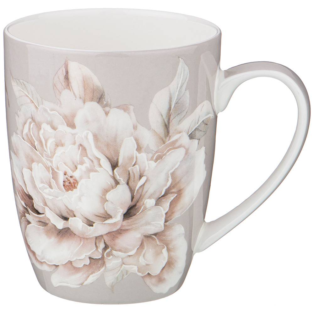 

Набор из 6 штук Кружка Lefard White Flower 400мл серая фарфор 415-2122_