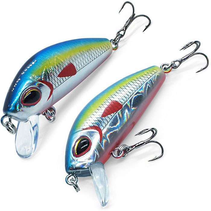 

Воблер Kosadaka L-MINNOW XS 45F BAK, Голубой;серебристый;красный;зеленый, L-MINNOW