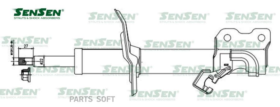 

Амортизатор Передний Левый Газ. Nissan Juke Sensen 4214-1763 Sensen 4214-1763