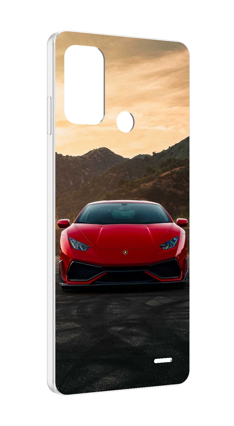 

Чехол MyPads lamborghini ламборгини 1 мужской для ZTE Blade A52, Прозрачный, Tocco