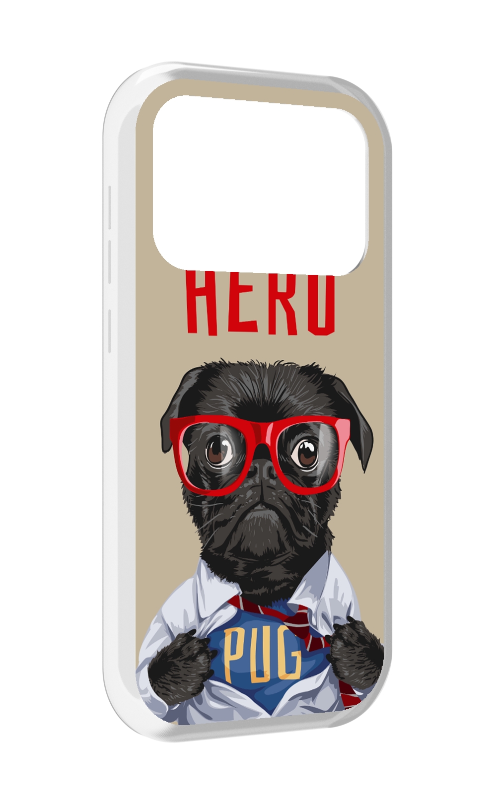 

Чехол MyPads Герой-PUG для Oukitel F150 Air1 Pro / F150 Air1, Прозрачный, Tocco