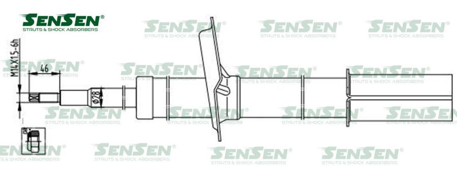

Амортизатор CITROEN JUMPER/PEUGEOT BOXER/FIAT DUCATO --04.2002 1800 kg газ.передний