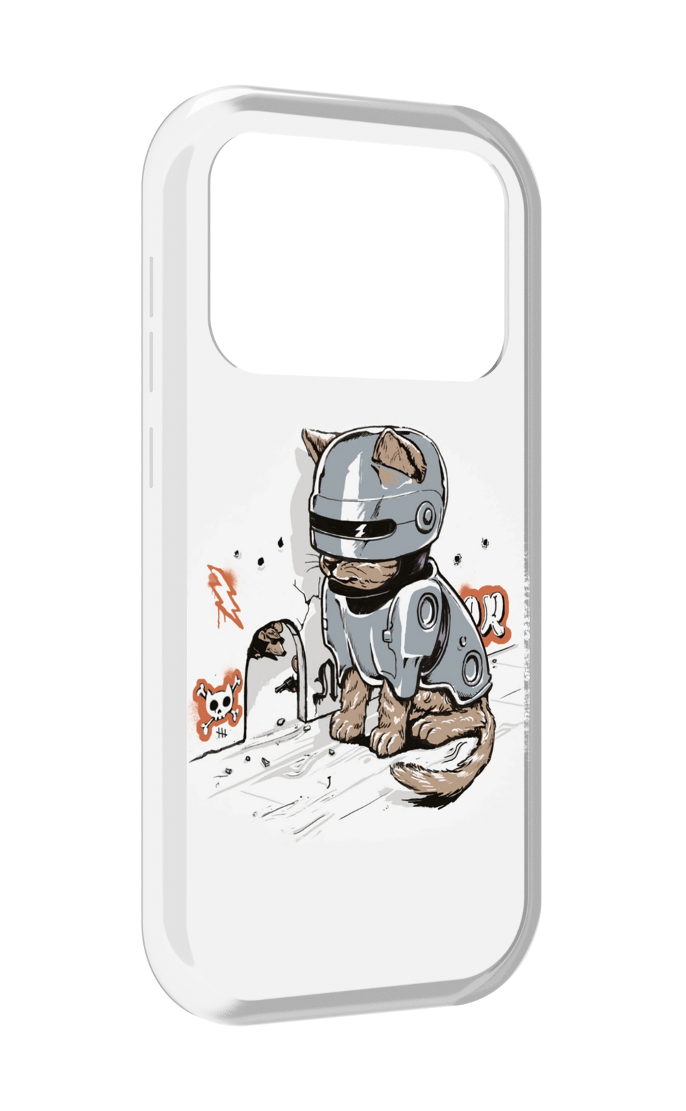 

Чехол MyPads Грозный кот для Oukitel F150 Air1 Pro / F150 Air1, Прозрачный, Tocco