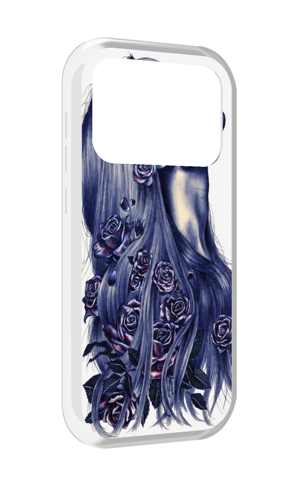 

Чехол MyPads Девушка с розами женский для Oukitel F150 Air1 Pro / F150 Air1, Прозрачный, Tocco