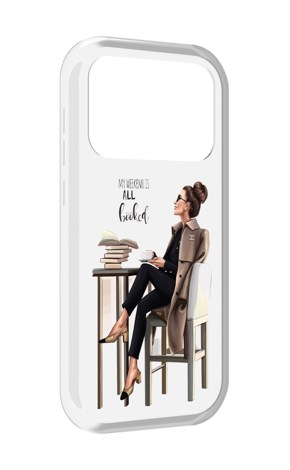 

Чехол MyPads Девушка-в-кофейне для Oukitel F150 Air1 Pro / F150 Air1, Прозрачный, Tocco