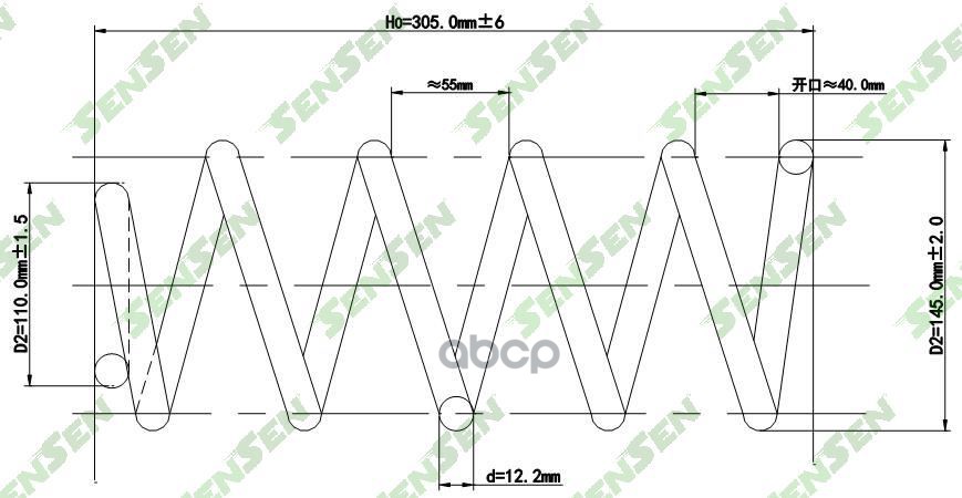 

Пружина Подвески Задней Daewoo Nubira Lacetti 1.6 03 Sensen Scp10120 Sensen SCP10120
