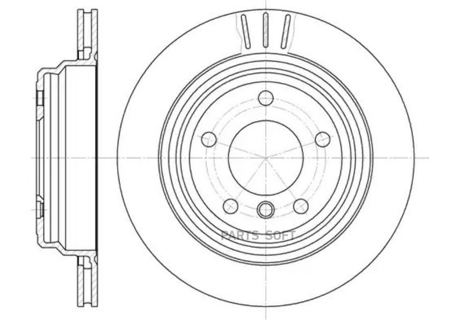 

6588.10_диск тормозной задний bmw e39 2.3-4.0 m51/m52/m54 95>