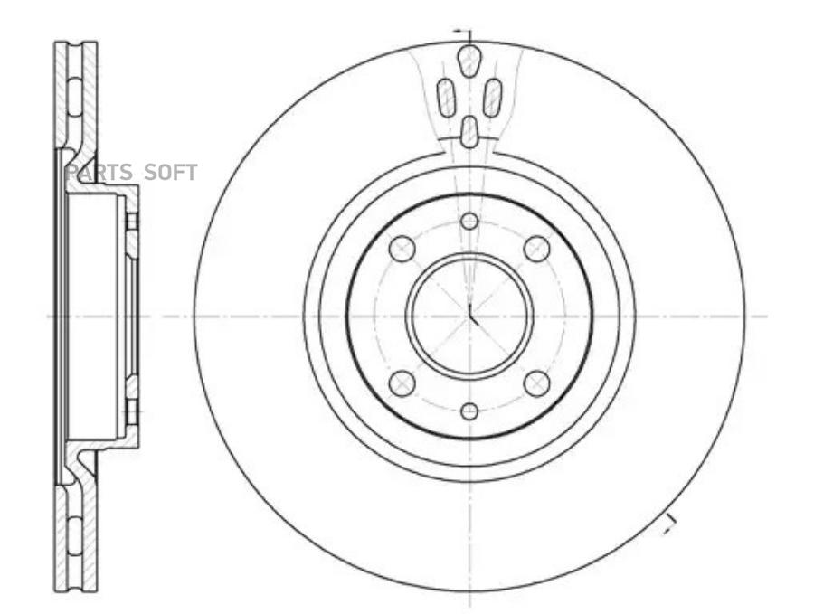 

6316.11_диск тормозной переднийalfa romeo, fiat croma 2.0t/2.5 92>