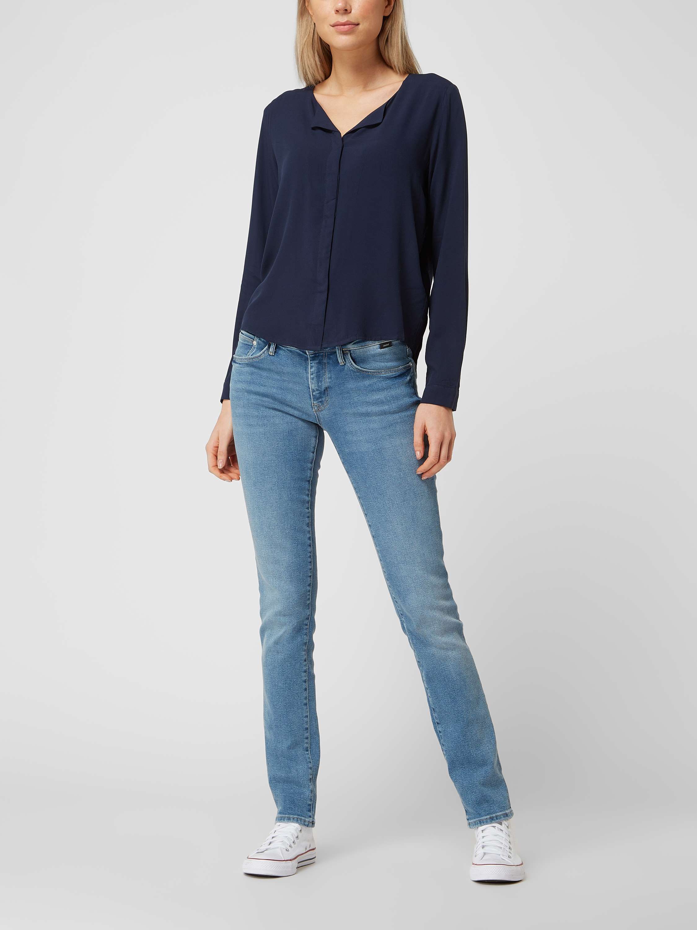 Блуза женская FRANSA 1818540 синяя S 8377₽