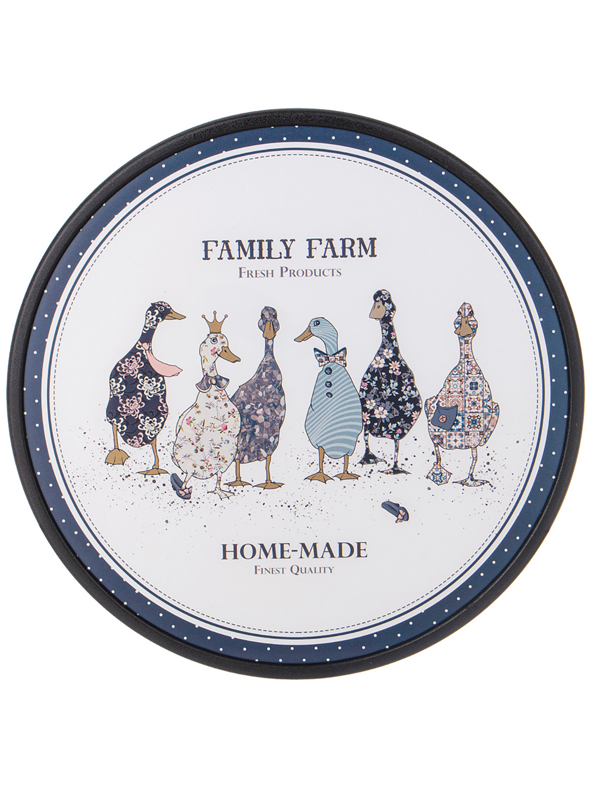 

Доска разделочная Agness Family farm пластиковая 27,5 см 895-177, Белый;синий;серый