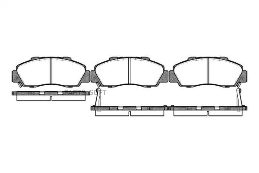 

Колодки дисковые п. honda accord 2.0-3.0 90-03/civic 1.8 16 351 02 =351 42=fdb905=572393b