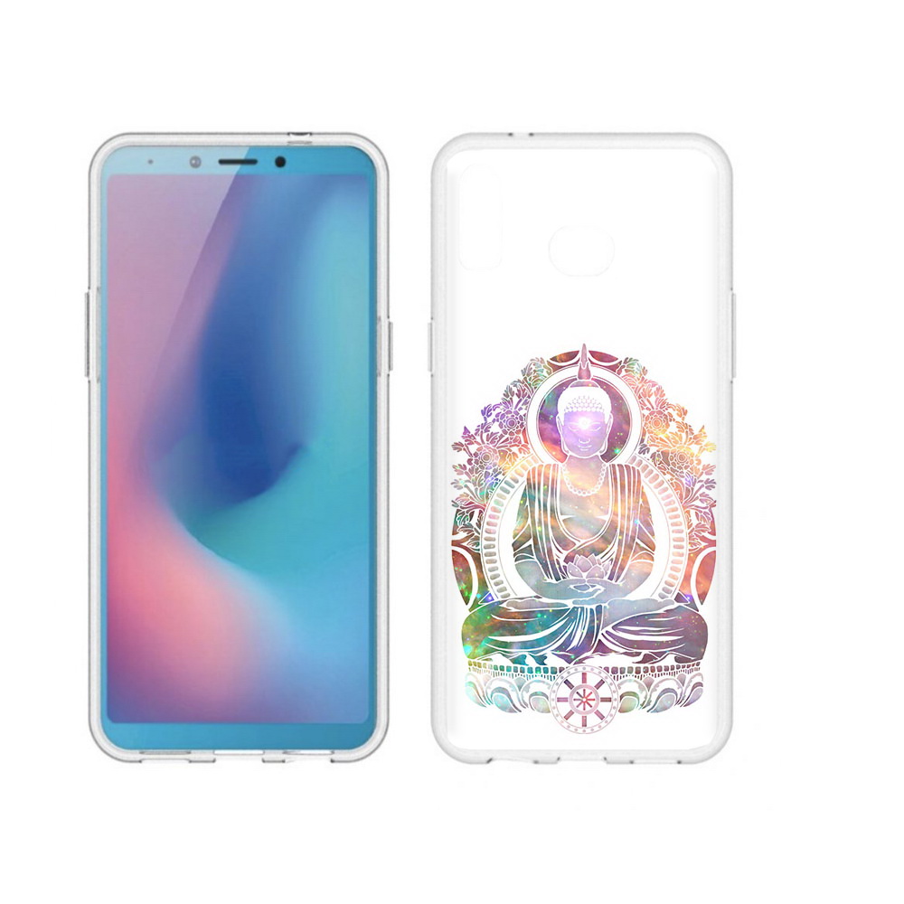 

Чехол MyPads Tocco для Samsung Galaxy A6s умный мужчина абстракция (PT123850.597.651), Прозрачный, Tocco