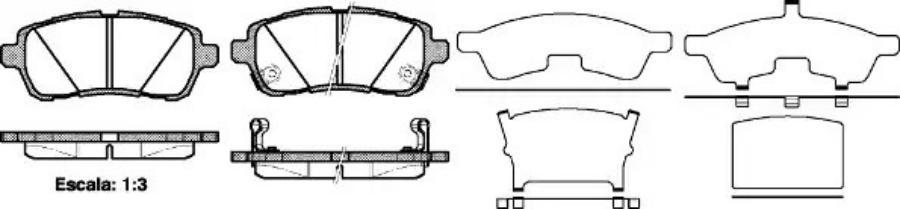 

Тормозные колодки Remsa передние для Daihatsu Materia 1.3i-1.5i eco 4wd 2006- 128102