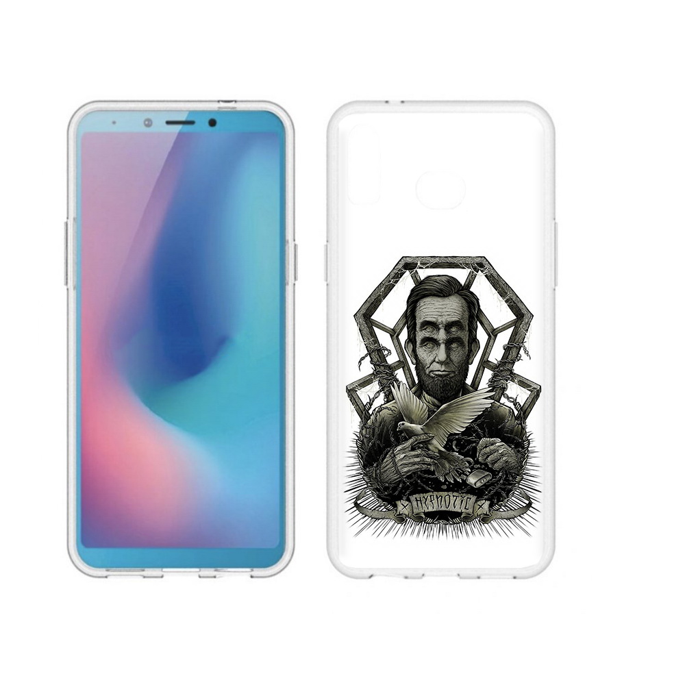 

Чехол MyPads Tocco для Samsung Galaxy A6s франклин абстракция (PT123850.597.662), Прозрачный, Tocco