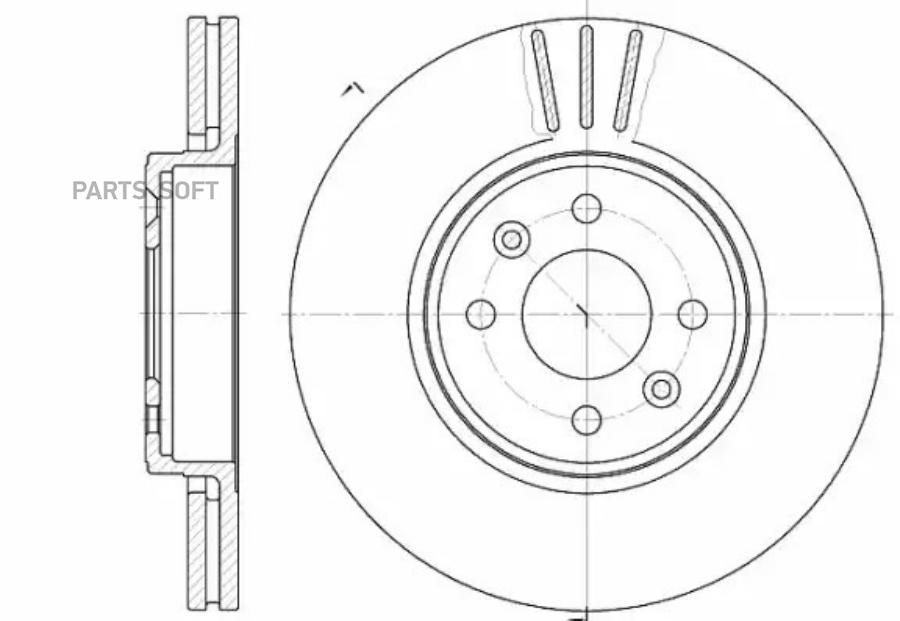 

6583.10_диск тормозной передний renault clio/megane/laguna 1.6-2.0 96>