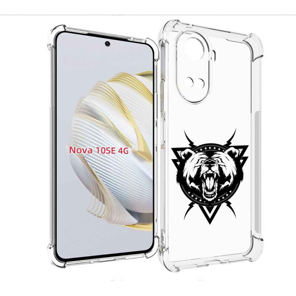 

Чехол MyPads медведь в треугольнике для Huawei Nova 10 SE, Прозрачный, Tocco