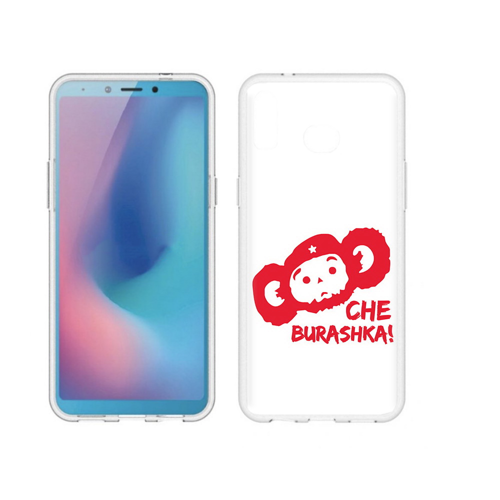

Чехол MyPads Tocco для Samsung Galaxy A6s чебурашка (PT123850.597.672), Прозрачный, Tocco